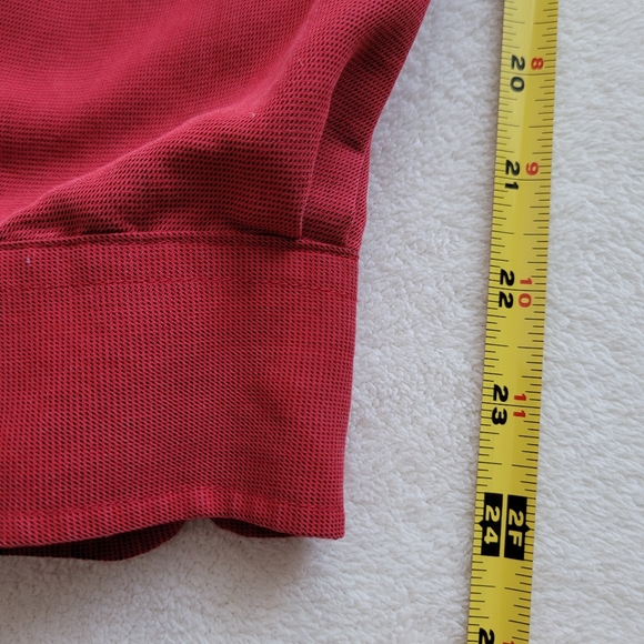 Red Polynosic Rayon Shirt | Y2K Men's XL Button-Down Collar - Picture 8 of 12